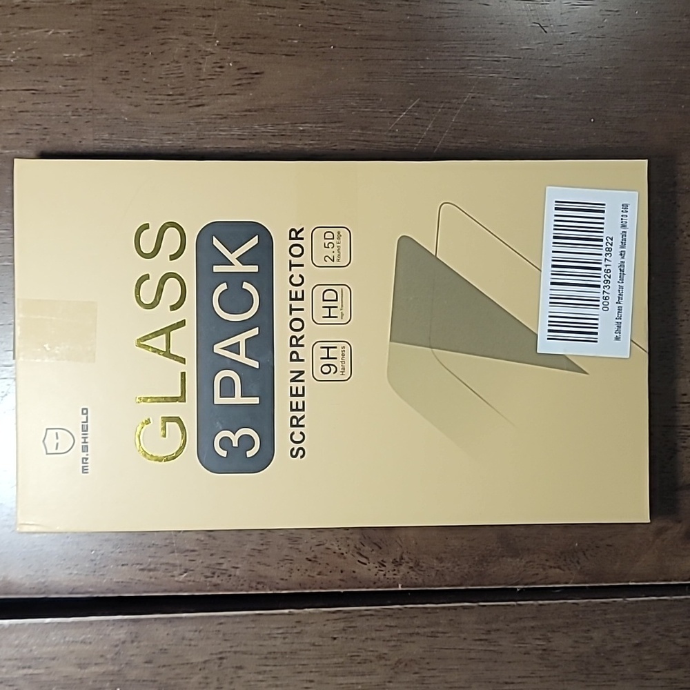 Mr. Shield Glass Screen Protector 3 Pack Motorola MOTO G60 Brand New Sealed